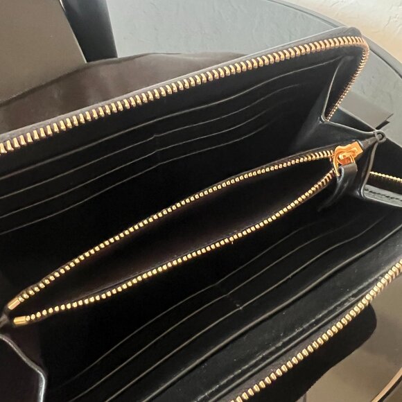 SOLD VERSACE La Medusa Continental Wallet Black New w/ Authenticity Card/Bag/Box - Picture 9 of 16